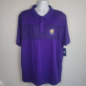 MLS Orlando City SC Polo Shirt Mens 2XL Purple Soccer Shirt NEW